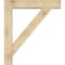 Ekena Millwork Traditional Block Rough Sawn Bracket w/ Offset Brace, Douglas Fir, 8"W x 42"D x 48"H BKT0806X42X48TRA05RDF - alternate 3